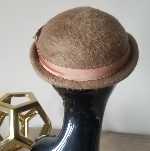 VTG 50s Gimbel Brothers Merri Soie Hat - Picture 5 of 8